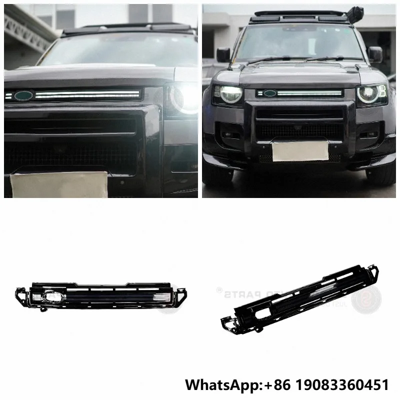 Accessory Update Car Parts Body Kit Abs Car Grille Assembly With Led Light for Land Rover New Defender
Accessory Update Car Parts Body Kit Abs Car Grille Assembly With Led Light for Land Rover New Defender