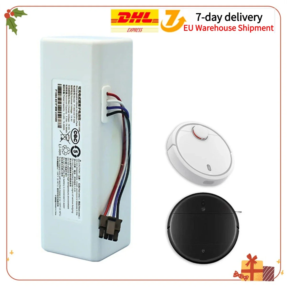 Original Robot Battery 1C P1904-4S2P-MM for Xiaomi Mijia Mi Vacuum Cleaner Sweeping Mopping Robot Replacement Battery G1
Original Robot Battery 1C P1904-4S2P-MM for Xiaomi Mijia Mi Vacuum Cleaner Sweeping Mopping Robot Replacement Battery G1