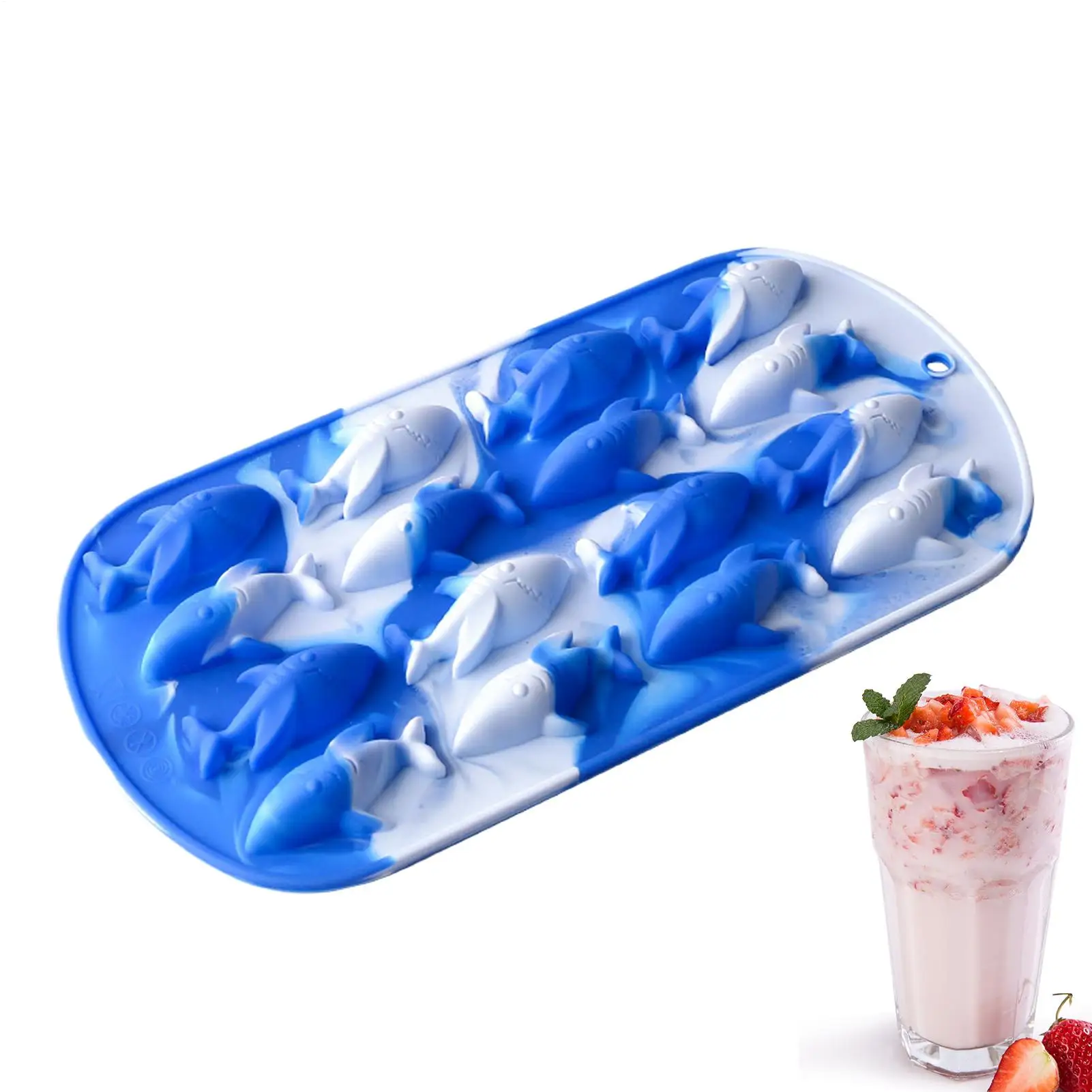 Ice Trays For Freezer 3D Shark Ice Maker Mold Easy Release Mould For Cocktail Whiskey Wine Drinks Fridge Kitchen Cafe Camping
Ice Trays For Freezer 3D Shark Ice Maker Mold Easy Release Mould For Cocktail Whiskey Wine Drinks Fridge Kitchen Cafe Camping