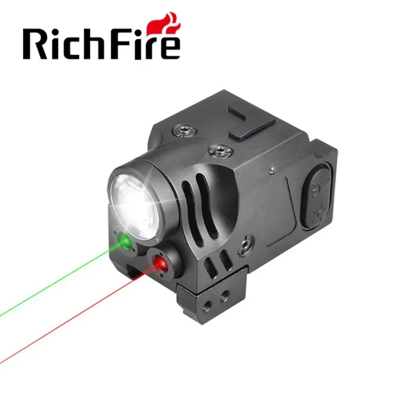 Richfire Weaponlight Красный и зеленый двойной лазерный прицел Светодиодный комбинированный пистолетный светильник USB-зарядное устройство Фонарик для 1913 Пикатинни
Richfire Weaponlight Красный и зеленый двойной лазерный прицел Светодиодный комбинированный пистолетный светильник USB-зарядное устройство Фонарик для 1913 Пикатинни