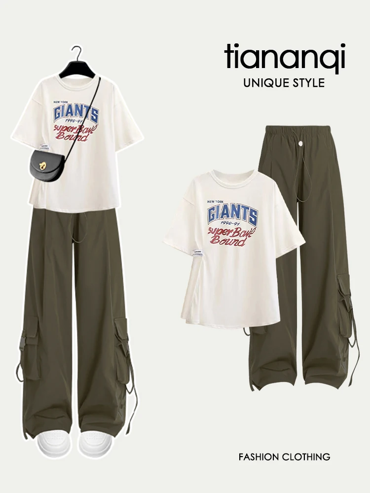 Faionable ort Workwear Pants Women's Sle High-Rise Two-Piece Set Summer Age-Defng Trendy Streetwear Small Size
Faionable ort Workwear Pants Women's Sle High-Rise Two-Piece Set Summer Age-Defng Trendy Streetwear Small Size