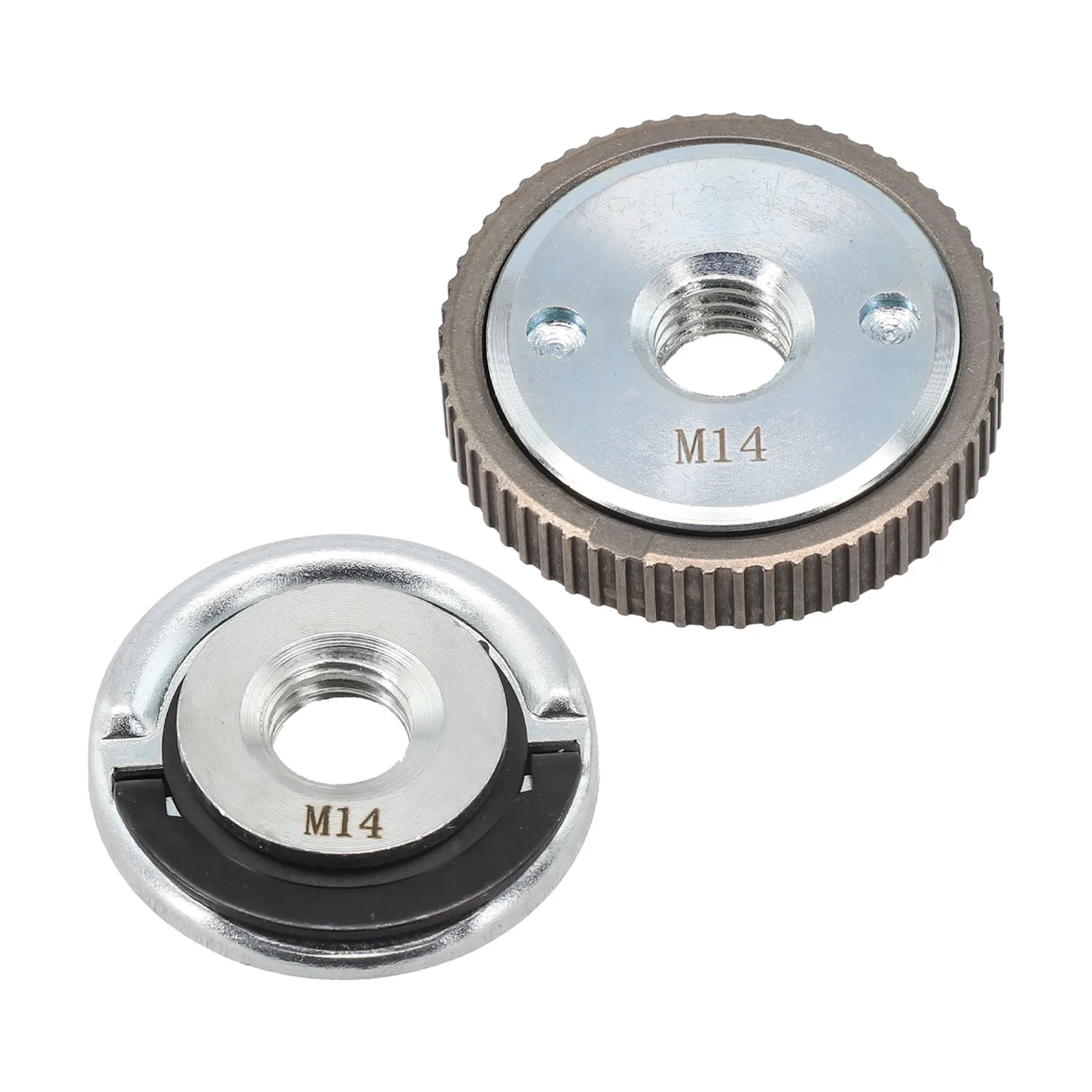2pcs Angle Grinder M14 Thread Inner Outer Flange Nut Quick Release Locking Nut Angle Grinder Pressure Plate Power Tool Part
2pcs Angle Grinder M14 Thread Inner Outer Flange Nut Quick Release Locking Nut Angle Grinder Pressure Plate Power Tool Part
