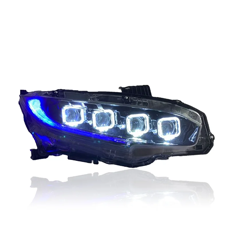 Подходит для Honda Civic 2016-2021: Модификация в стиле Bugatti, светодиодные дневные ходовые огни с функцией указателей поворота
Подходит для Honda Civic 2016-2021: Модификация в стиле Bugatti, светодиодные дневные ходовые огни с функцией указателей поворота