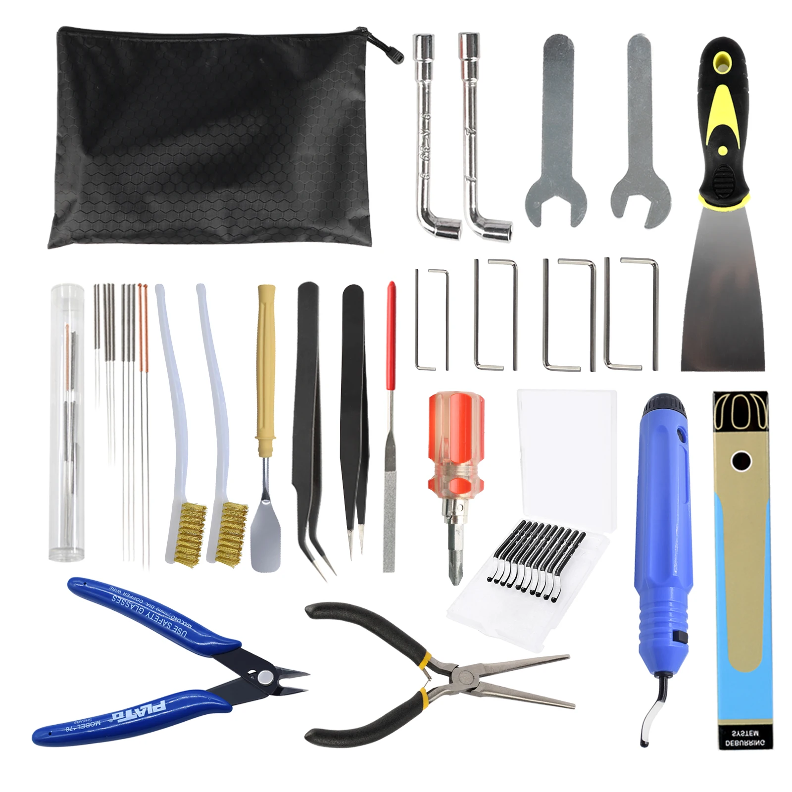 Deburring Tool Kit Trimming Knife Edge Cutter Files 3D Printer Parts Wrench Cleaner Needle
Deburring Tool Kit Trimming Knife Edge Cutter Files 3D Printer Parts Wrench Cleaner Needle