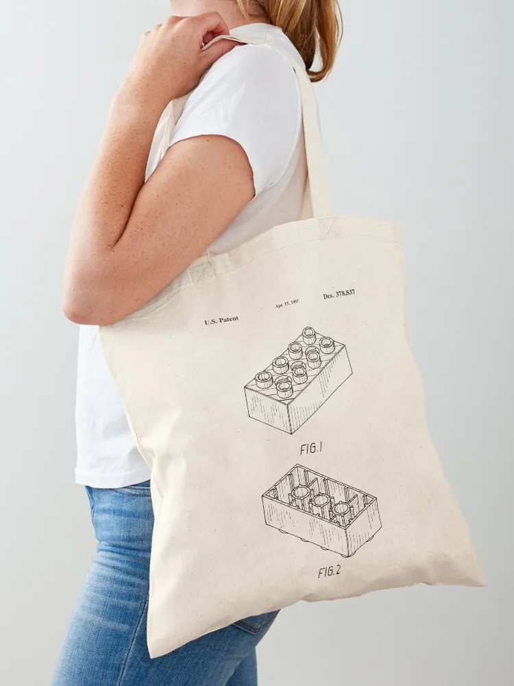Patent Brick 2x4 Duplo (Black Version) Tote Bag canvas tote bags shopping bags foldable ecological bags
Patent Brick 2x4 Duplo (Black Version) Tote Bag canvas tote bags shopping bags foldable ecological bags