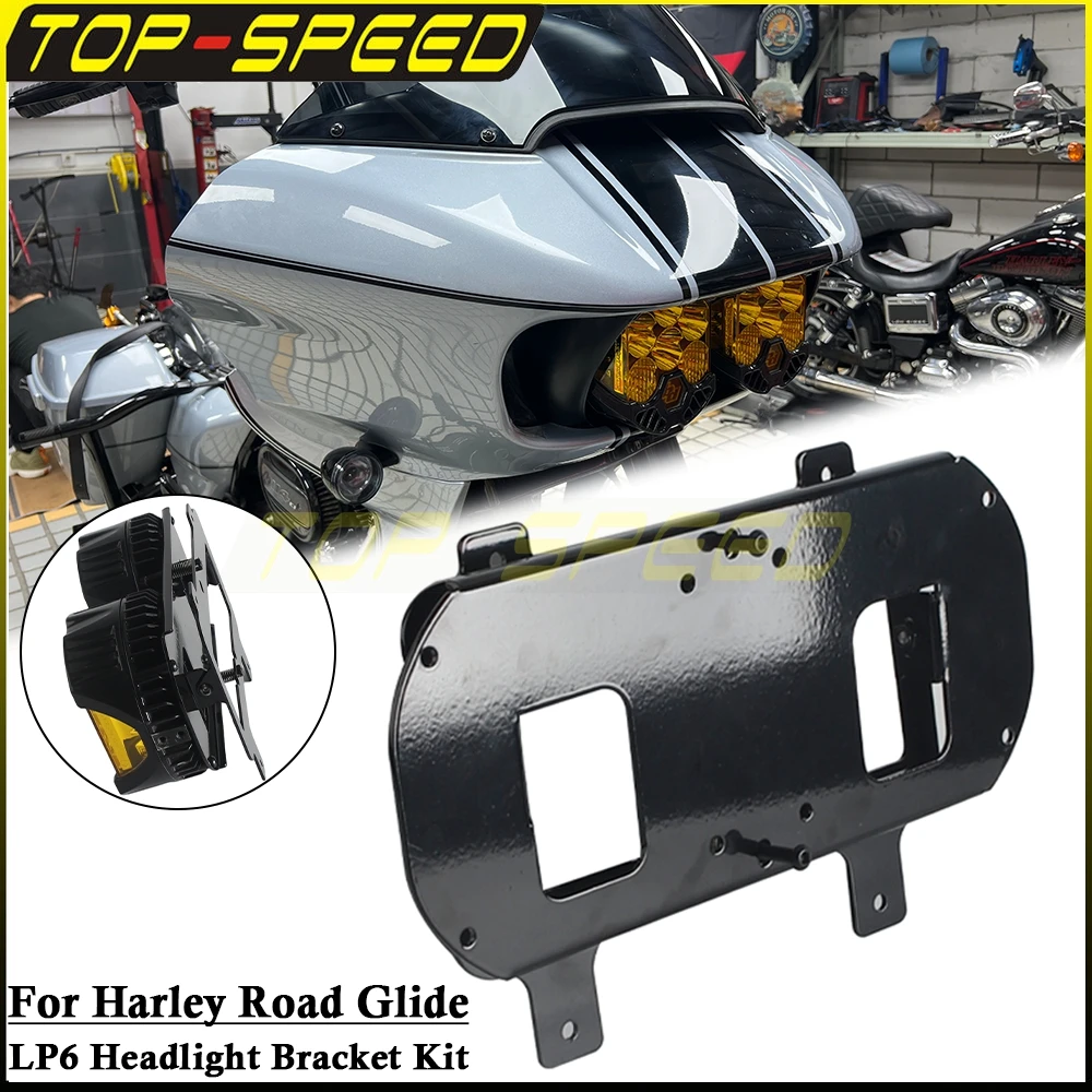 For Harley Road Glide Special Custom Limited 15-23 Motorcycle LED Headlight Bracket Headlight Mount Head Lamp Mounting Assembly
For Harley Road Glide Special Custom Limited 15-23 Motorcycle LED Headlight Bracket Headlight Mount Head Lamp Mounting Assembly