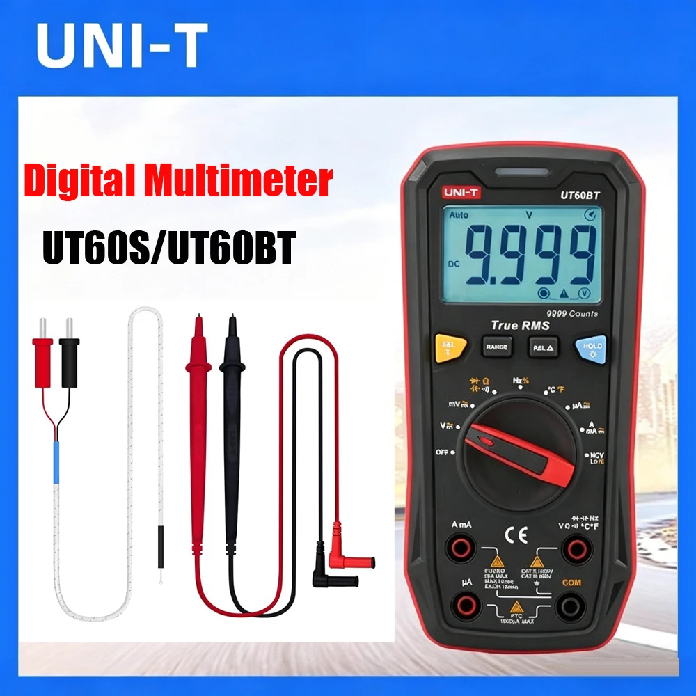 UNI-T UT60BT Bluetooth Multimeter True RMS AC/DC Volt/Current Ohm/Capacitance NCV/TEMP Auto Range for Electrician Repair Tool
UNI-T UT60BT Bluetooth Multimeter True RMS AC/DC Volt/Current Ohm/Capacitance NCV/TEMP Auto Range for Electrician Repair Tool