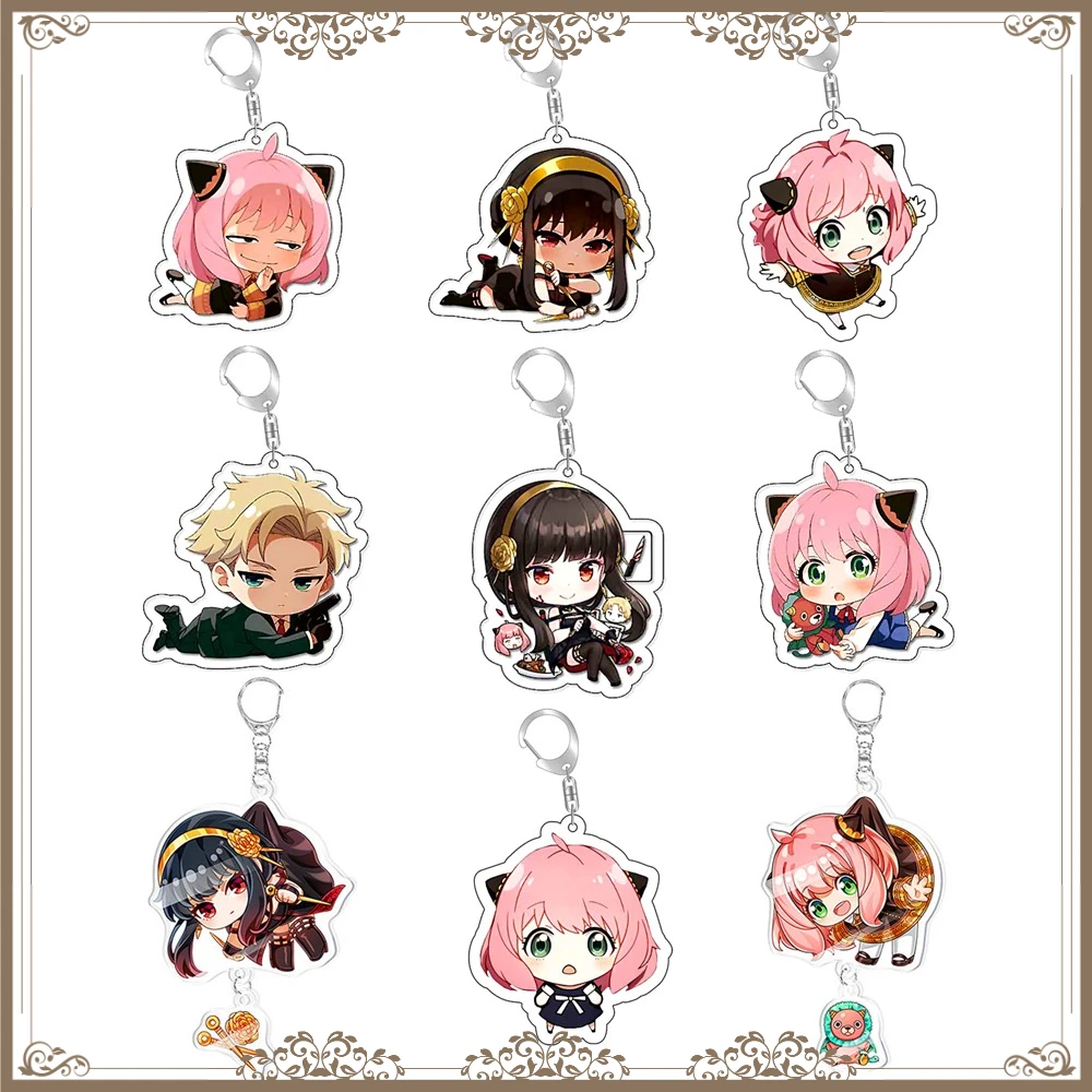 Spy Family Anya Yor Loid Forger Cartoon Acrylic Keychain Anime Keyring Bag Tag Manga Collections Bag Tag
Spy Family Anya Yor Loid Forger Cartoon Acrylic Keychain Anime Keyring Bag Tag Manga Collections Bag Tag