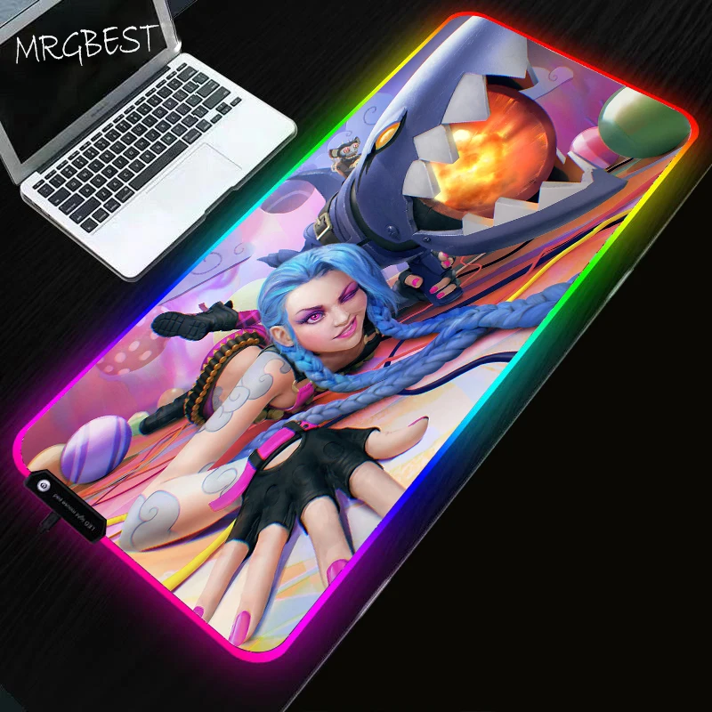 Jinx RGB Mouse Pad with Backlight Gaming League of Legend Keyboard Mat Gamer Carpet Gaming Pad Rug Backlit Mat Pc Gamer Complete
Jinx RGB Mouse Pad with Backlight Gaming League of Legend Keyboard Mat Gamer Carpet Gaming Pad Rug Backlit Mat Pc Gamer Complete