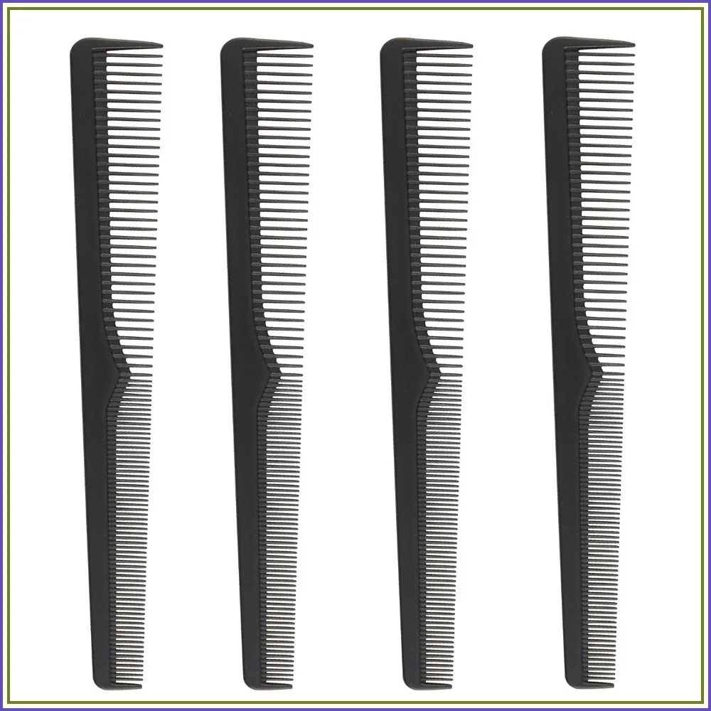 Premium Carbon Fiber Barber Combs - 4 Pack - Heat Resistant, 7.3 Inch - Home & Professional Use
Premium Carbon Fiber Barber Combs - 4 Pack - Heat Resistant, 7.3 Inch - Home & Professional Use