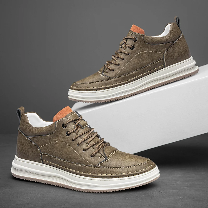 Мужские летние повседневные туфли-лифты из натуральной кожи, увеличивающие рост, 6 см, дышащие удобные кроссовки, прогулочная обувь
Мужские летние повседневные туфли-лифты из натуральной кожи, увеличивающие рост, 6 см, дышащие удобные кроссовки, прогулочная обувь