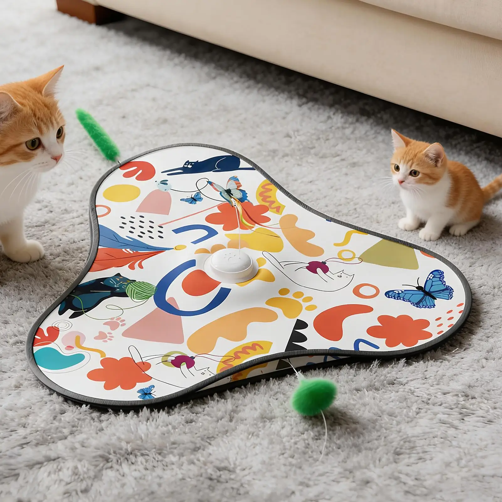 Коврик для активного отдыха для кошек 2-в-1, автоматические подвижные игры для домашних животных, автоматическая игрушка для кошек для дома, для игр на открытом воздухе, тренировочные упражнения
Коврик для активного отдыха для кошек 2-в-1, автоматические подвижные игры для домашних животных, автоматическая игрушка для кошек для дома, для игр на открытом воздухе, тренировочные упражнения