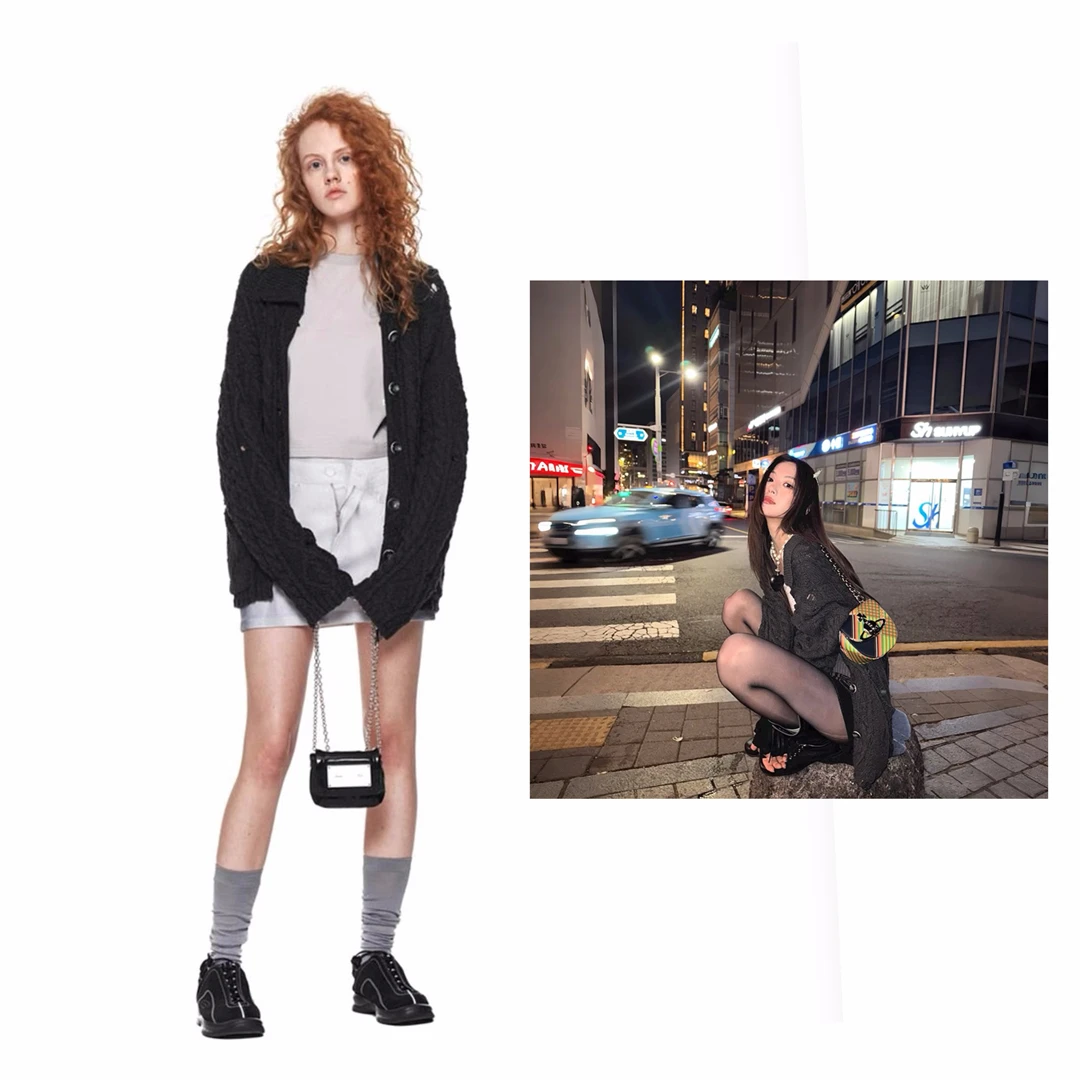 Loose Fit Knitted Cardigan Women's Grey Cotton Long Sleeve Hollow out Hole Design Handmade Store Buyable Autumn Fashion
Loose Fit Knitted Cardigan Women's Grey Cotton Long Sleeve Hollow out Hole Design Handmade Store Buyable Autumn Fashion