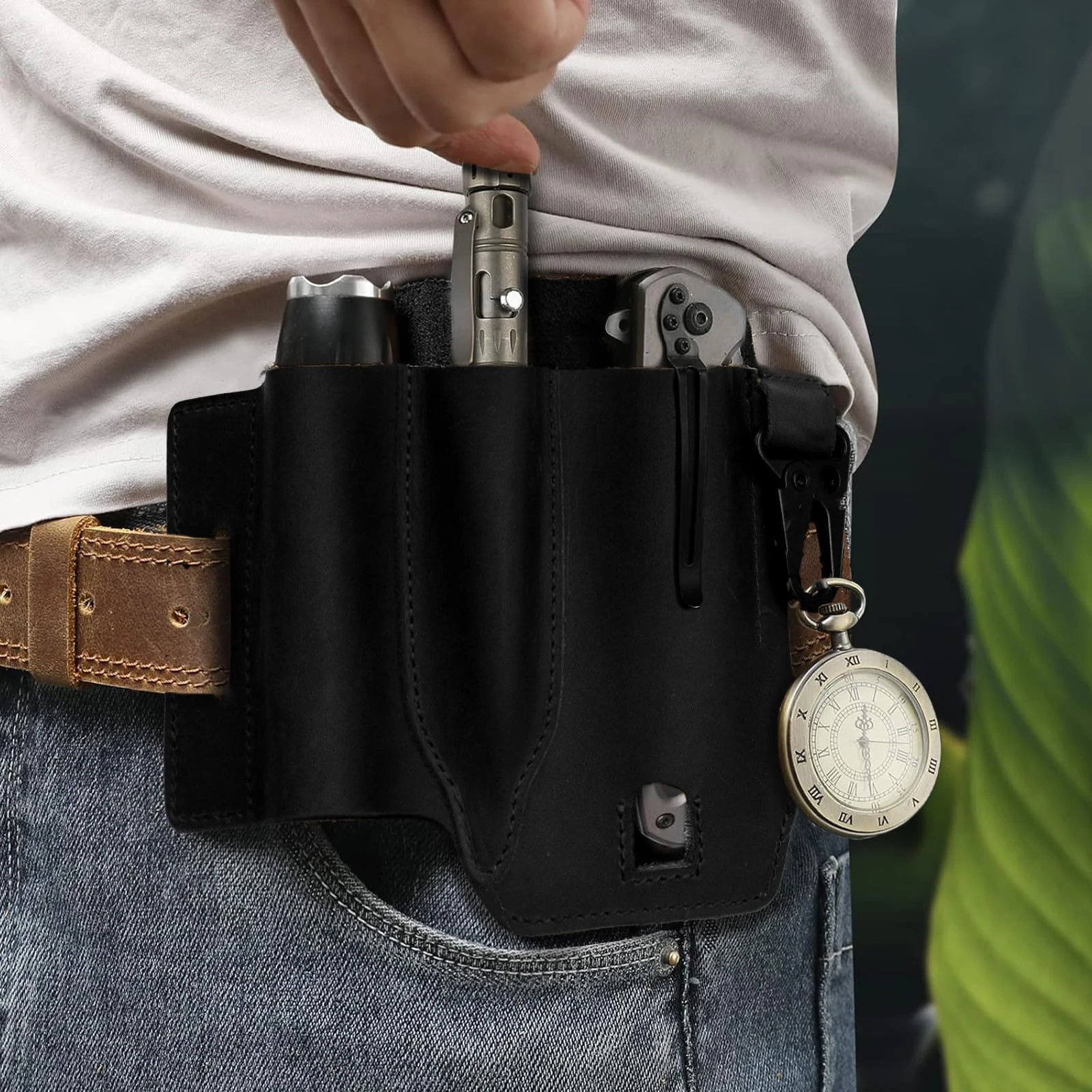 Тактическая многофункциональная поясная сумка из кожи, портативная сумка для хранения инструментов, кобура для активного отдыха, кемпинга, охоты, кожаный поясной карман
Тактическая многофункциональная поясная сумка из кожи, портативная сумка для хранения инструментов, кобура для активного отдыха, кемпинга, охоты, кожаный поясной карман