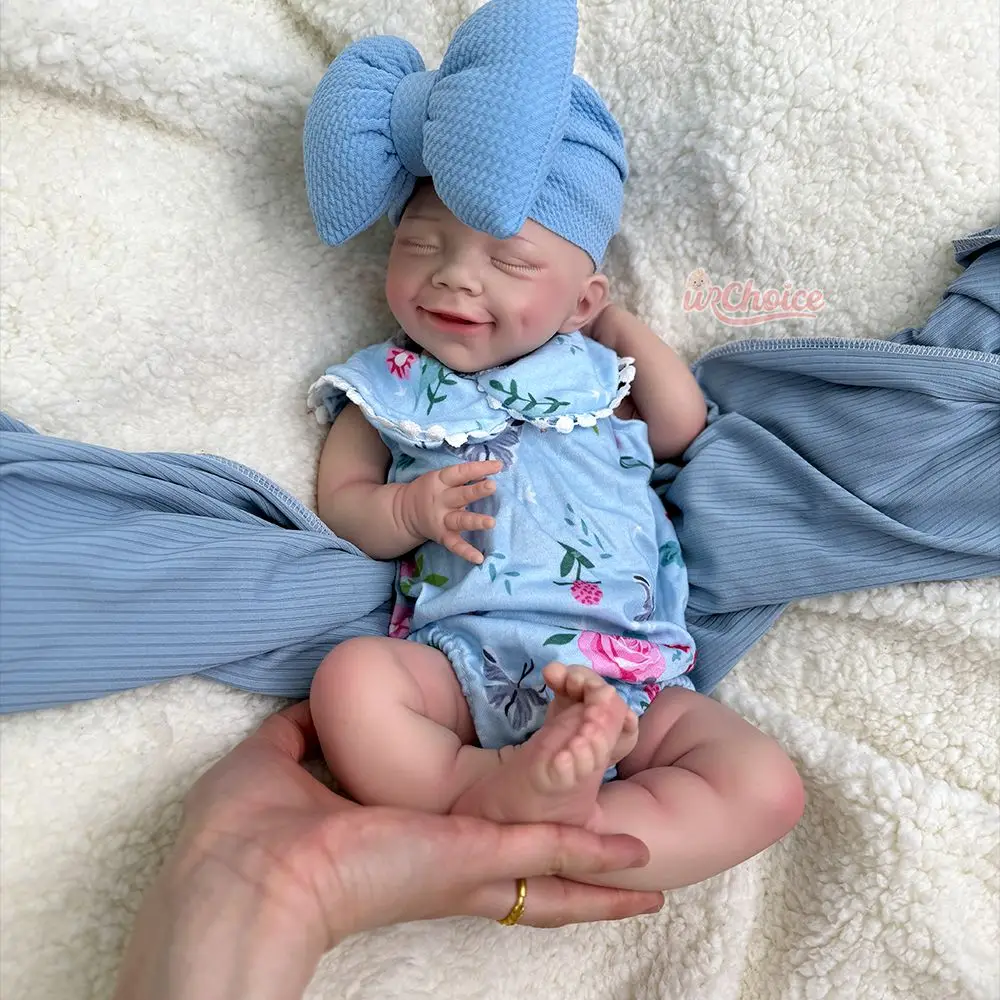 Handmade 18Inch Smile Baby Girl April Full Body Soft Silicone Reborn Doll 3D Skin Weighted Newborn Doll for Gift & Keepsake
Handmade 18Inch Smile Baby Girl April Full Body Soft Silicone Reborn Doll 3D Skin Weighted Newborn Doll for Gift & Keepsake