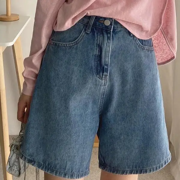 Summer Boyfriend Style Loose Denim Shorts Women's High Waist Neutral Style Wide Leg College Style Jeans
Summer Boyfriend Style Loose Denim Shorts Women's High Waist Neutral Style Wide Leg College Style Jeans