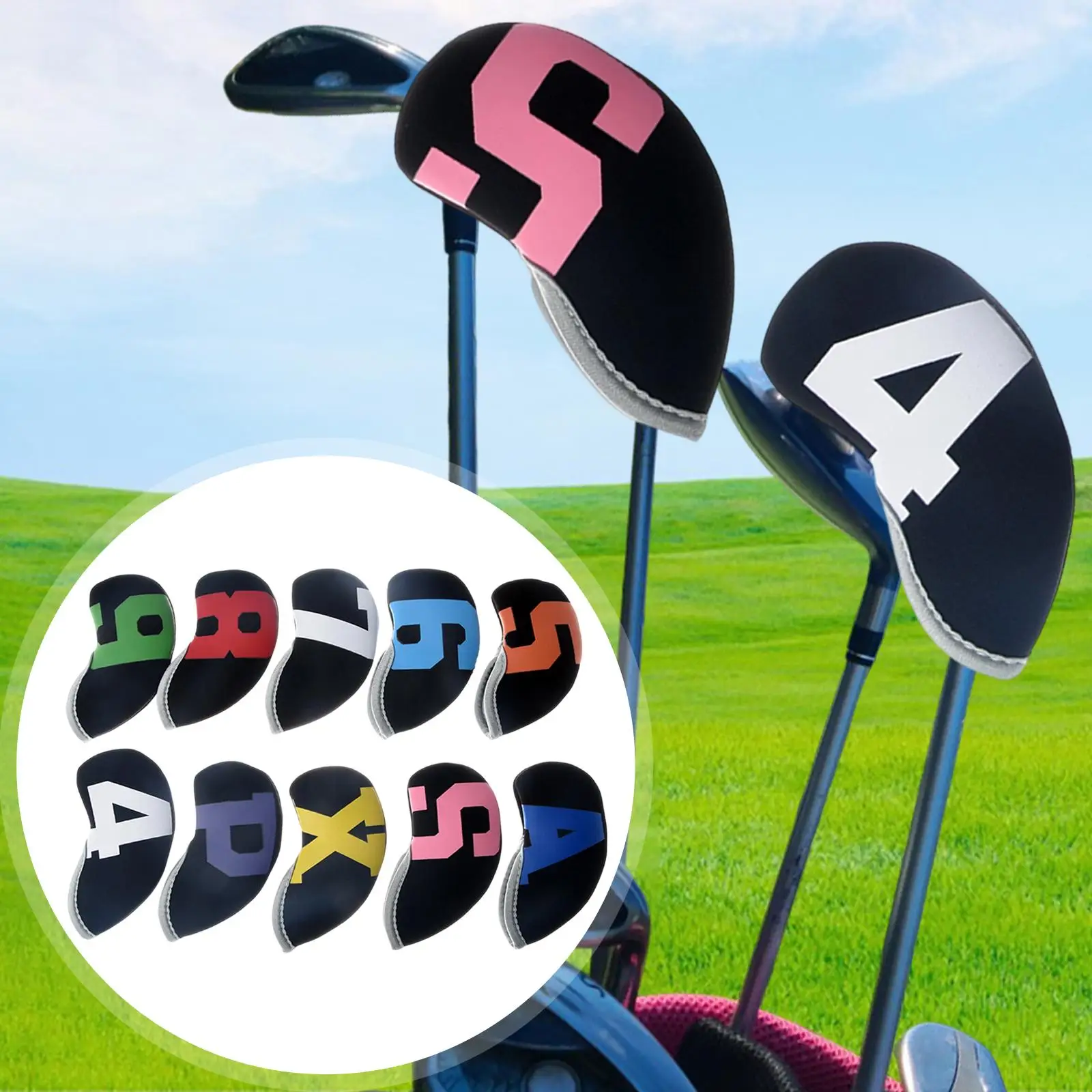 10 Pieces Golf Head Cover Anti Scratch Premium Lightweight for Golfer Training Supplies Golf Gifts Protect Headcover Accessories
10 Pieces Golf Head Cover Anti Scratch Premium Lightweight for Golfer Training Supplies Golf Gifts Protect Headcover Accessories
