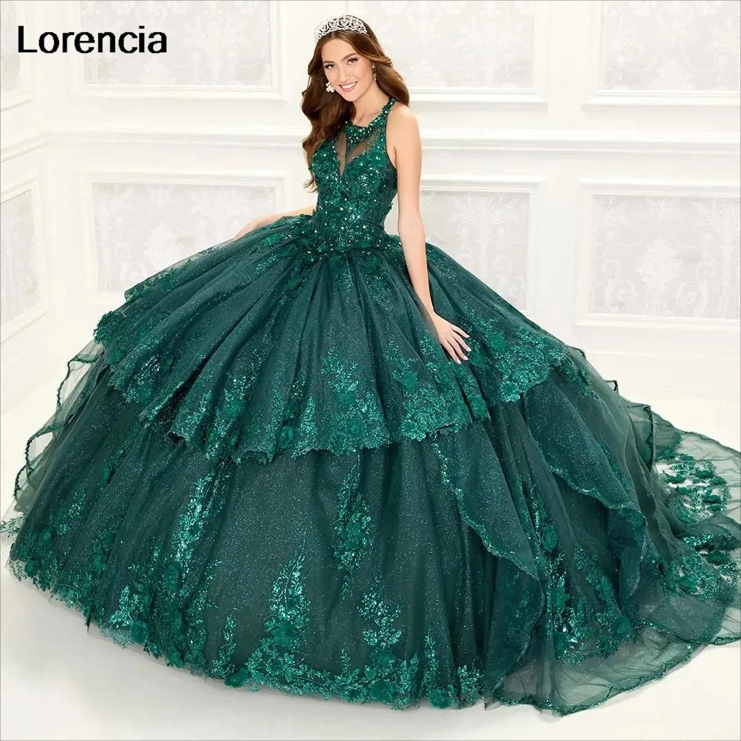 Lorencia 2024 изумрудно-зеленое розовое платье Quinceanera бальное платье кружевное аппликация бисером оборки милое 16 Vestidos De 15 лет YQD664
Lorencia 2024 изумрудно-зеленое розовое платье Quinceanera бальное платье кружевное аппликация бисером оборки милое 16 Vestidos De 15 лет YQD664