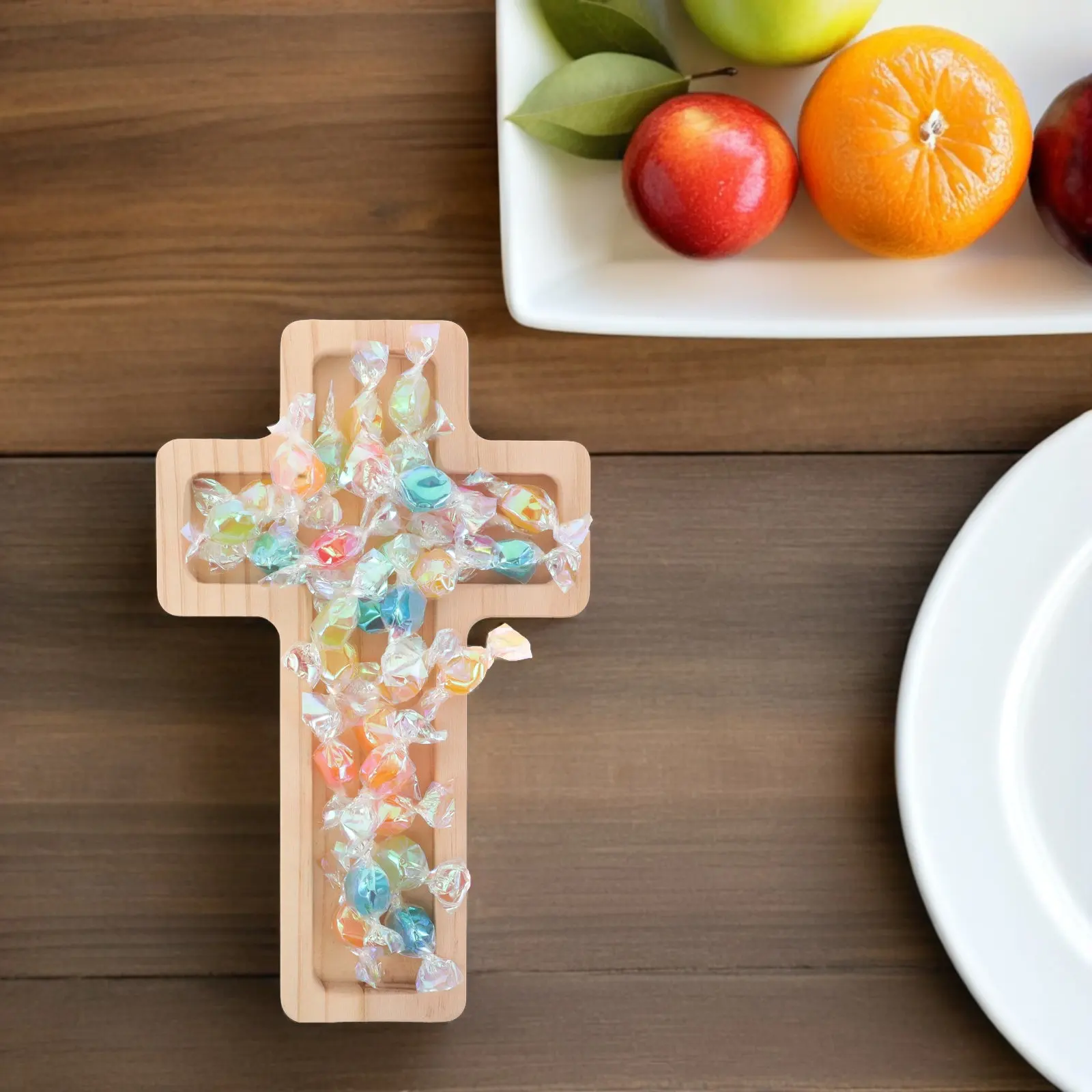 Cross Shaped Wooden Serving Tray Rustic Elegant Design for Appetizers Charcuterie Cheese Fruits Desserts Holiday Party
Cross Shaped Wooden Serving Tray Rustic Elegant Design for Appetizers Charcuterie Cheese Fruits Desserts Holiday Party