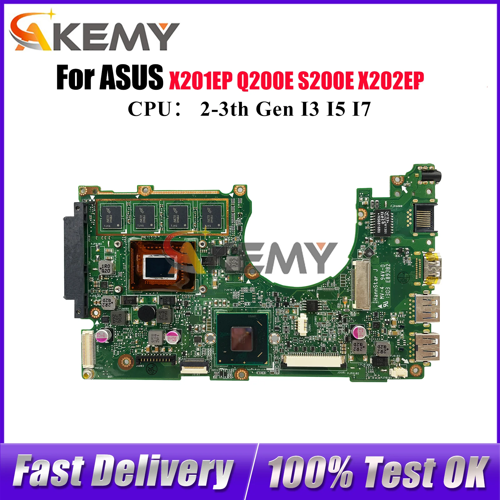 X202E Материнская плата для ноутбука ASUS VivoBook X202EP S200E X201EP X202EV Q200E X202E Материнская плата с процессором I3 I5 I7 100% tests OK stk
X202E Материнская плата для ноутбука ASUS VivoBook X202EP S200E X201EP X202EV Q200E X202E Материнская плата с процессором I3 I5 I7 100% tests OK stk