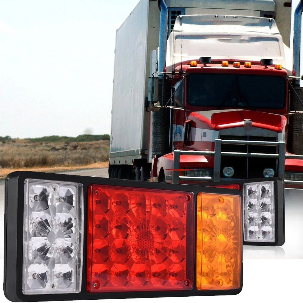 Ladiami 2pcs 36 LED Tail Light 12V Rear Brake Lamp Stop Turn Indicator Lamps For Car Truck Trailers Van Reverse Indicator
Ladiami 2pcs 36 LED Tail Light 12V Rear Brake Lamp Stop Turn Indicator Lamps For Car Truck Trailers Van Reverse Indicator