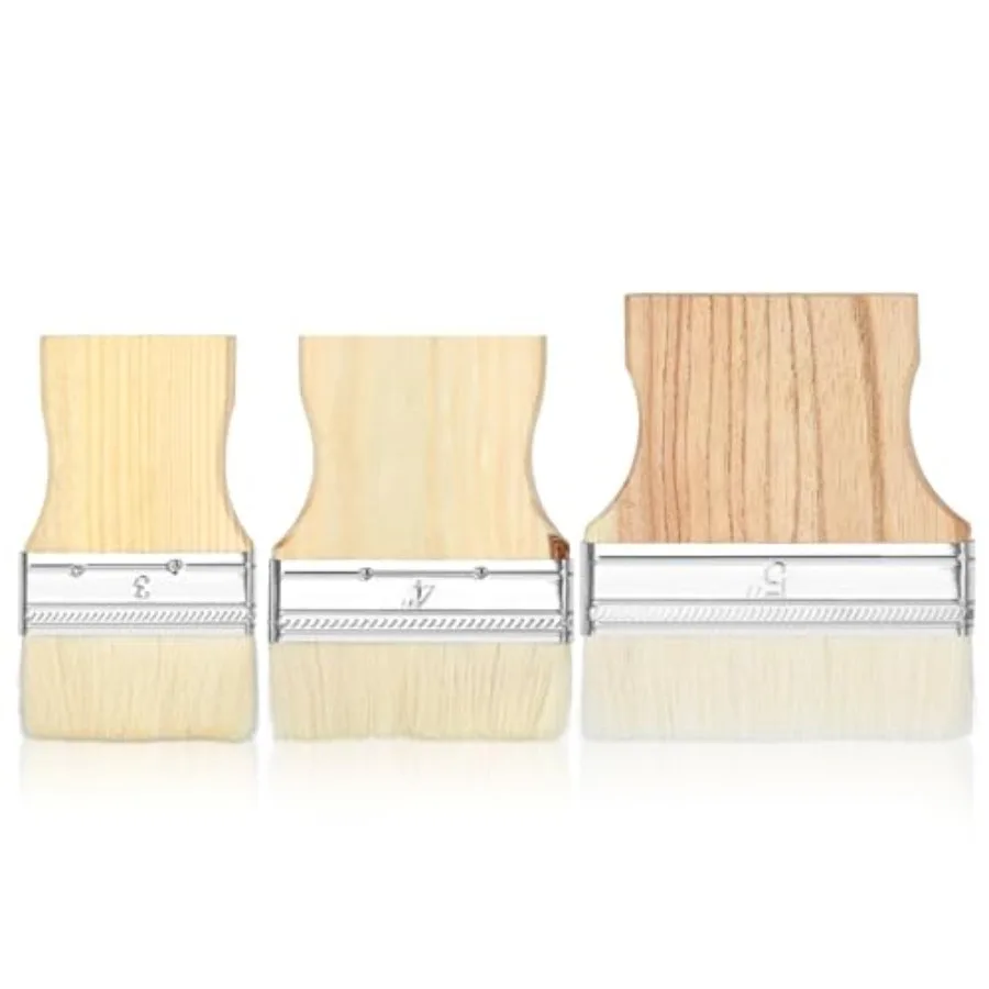 3 pcs Flat Paddle Paint Brush Set, Wide Paint Brush Large Paint Brush 3/4/5 Inch Paint Brush with Poplar Handle Art Paint Brush
3 pcs Flat Paddle Paint Brush Set, Wide Paint Brush Large Paint Brush 3/4/5 Inch Paint Brush with Poplar Handle Art Paint Brush