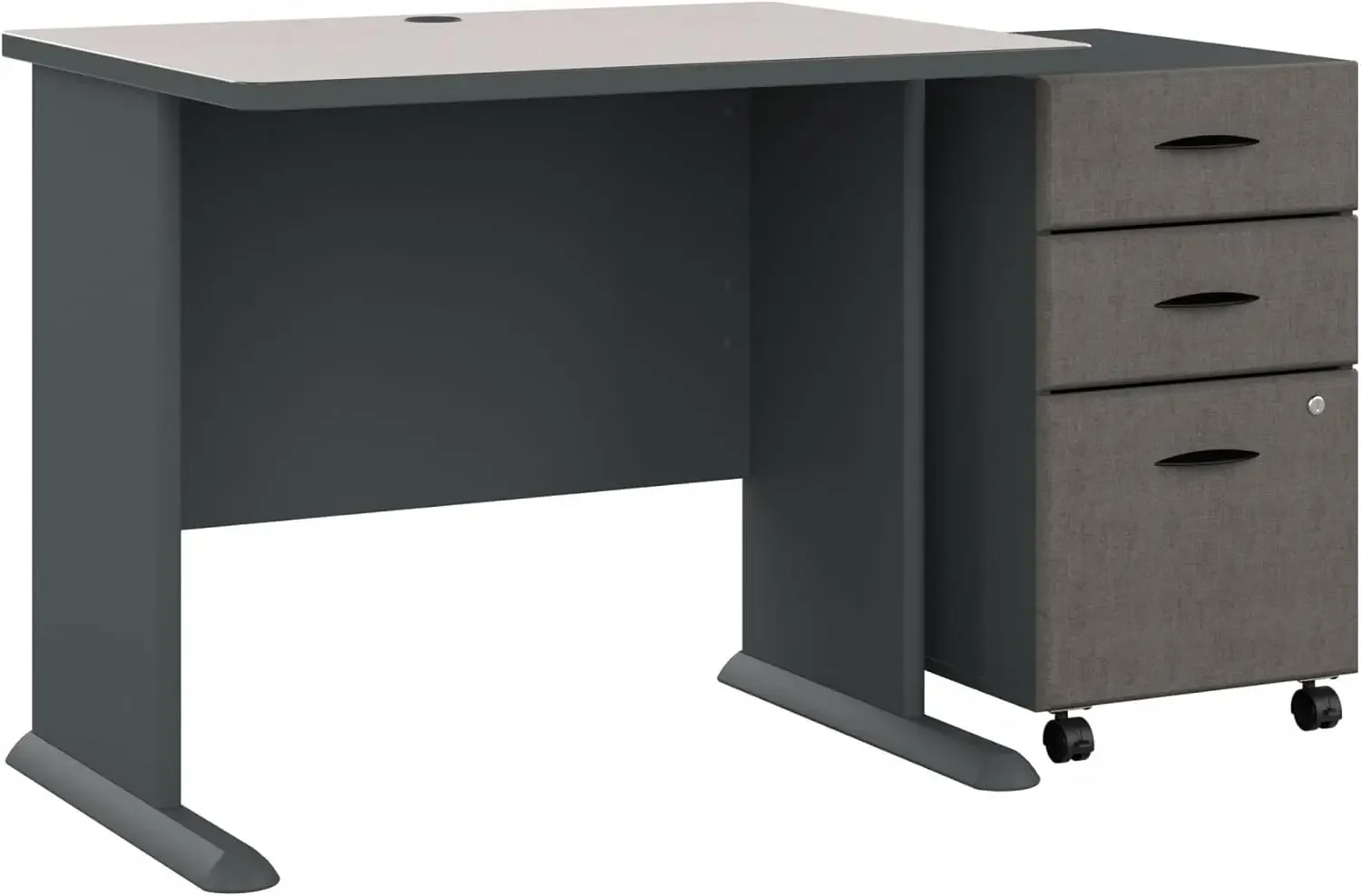 Bush Business Furniture Series A Desk with Mobile File Cabinet, 36W, Slate And White Spectrum
Bush Business Furniture Series A Desk with Mobile File Cabinet, 36W, Slate And White Spectrum