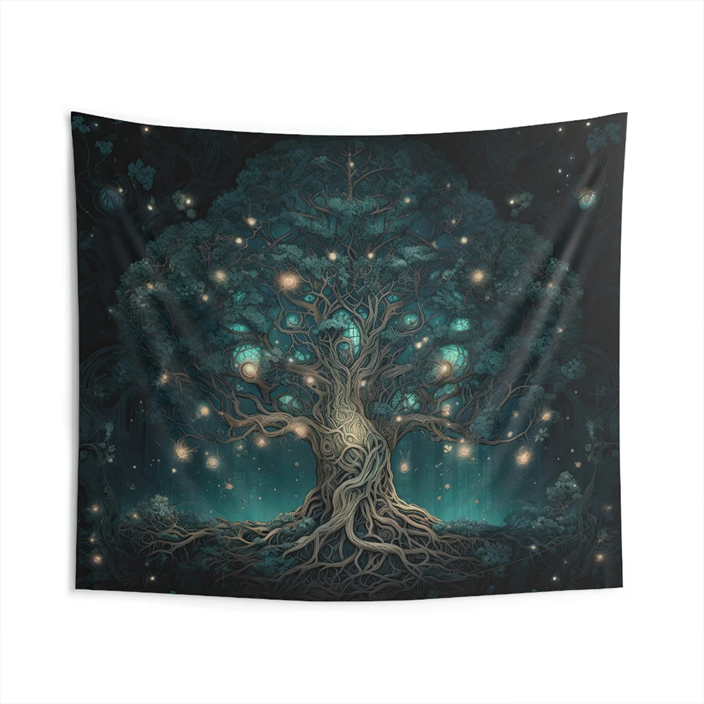 Whimsical Tree of Life Wall Tapestry , Glowing Aesthetic Tapestry , Dreamy Altar Cloth, Meditation Room Yoga Studio Decoration
Whimsical Tree of Life Wall Tapestry , Glowing Aesthetic Tapestry , Dreamy Altar Cloth, Meditation Room Yoga Studio Decoration