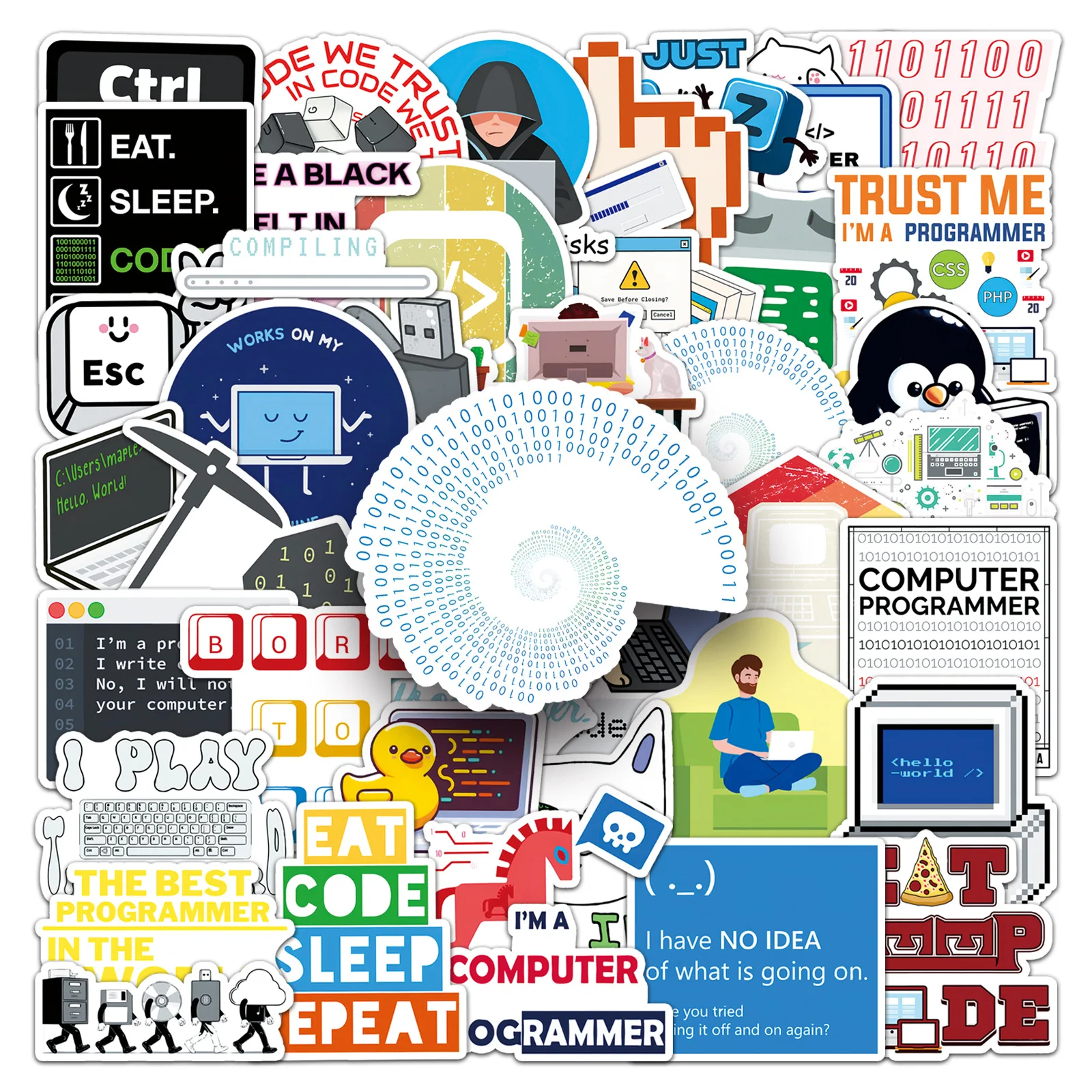 10/50PCS Programmer Cartoon Stickers Funny Code Graffiti IT DIY Decoration Fridge Laptop Guitar Car Bike Skateboard Decals Toys
10/50PCS Programmer Cartoon Stickers Funny Code Graffiti IT DIY Decoration Fridge Laptop Guitar Car Bike Skateboard Decals Toys