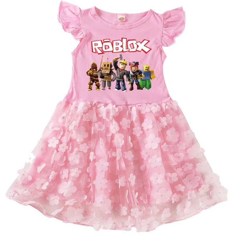 Anime Roblox Creative Cartoon Cotton Dress for Girls Summer Top with Rainbow Skirt Lace Detailing Kids Party Evening Outfit Gift
Anime Roblox Creative Cartoon Cotton Dress for Girls Summer Top with Rainbow Skirt Lace Detailing Kids Party Evening Outfit Gift