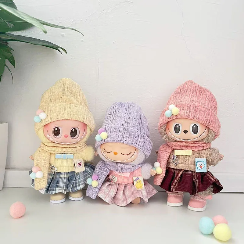 17cm Labubu 1-3 Gen Doll Outfits | Winter Pom-Pom Hat & Scarf | Clothes for Labubu Pendants Accessories
17cm Labubu 1-3 Gen Doll Outfits | Winter Pom-Pom Hat & Scarf | Clothes for Labubu Pendants Accessories