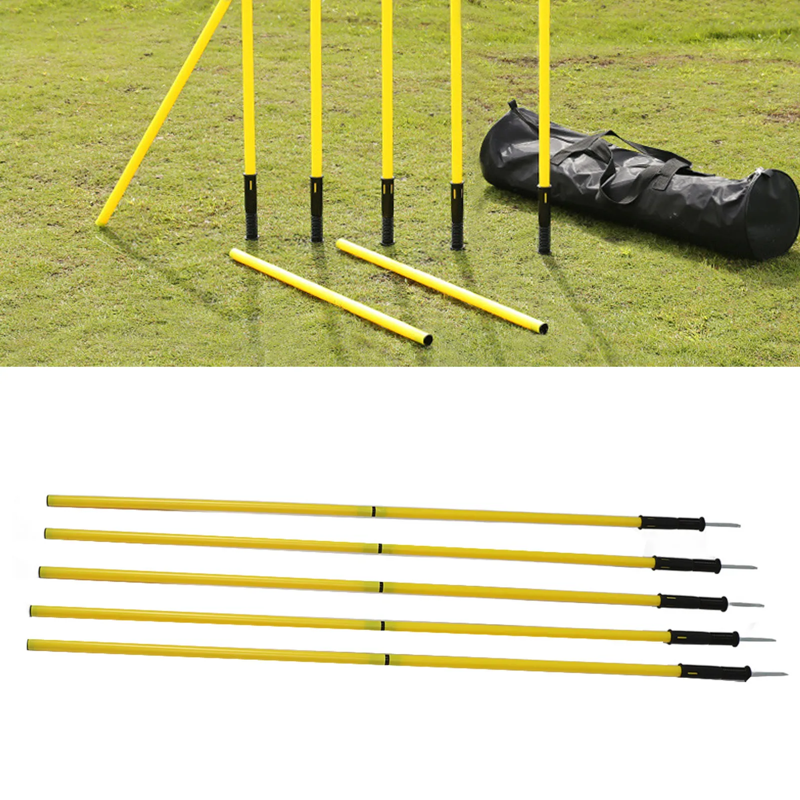 Poles Set Yellow Poles 1.5m Training Poles Soccer Training Sports Poles with Base Buckles
Poles Set Yellow Poles 1.5m Training Poles Soccer Training Sports Poles with Base Buckles