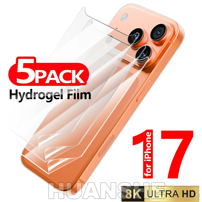 Flexible Back Hydrogel TPU Anti-scratch Protective Film for iPhone 17 Pro Max 17 Pro 17 Air
Flexible Back Hydrogel TPU Anti-scratch Protective Film for iPhone 17 Pro Max 17 Pro 17 Air