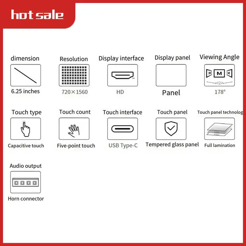 For Raspberry Pi 6.25-Inch Touch Screen 720X1560 Full Lamination -Compatible Interface Ips Display
For Raspberry Pi 6.25-Inch Touch Screen 720X1560 Full Lamination -Compatible Interface Ips Display