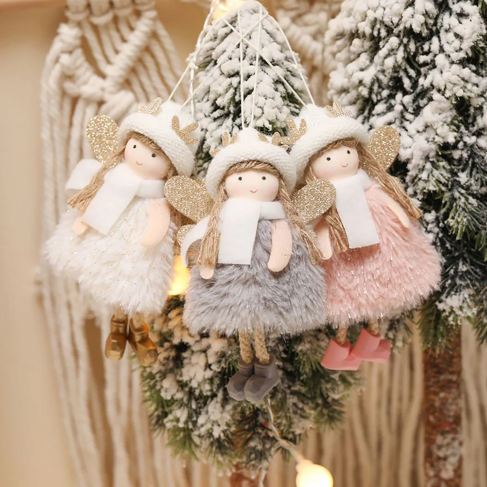 3Pcs Festive Angel Hanging Pendants Premium Lightweight Decor for Christmas Tree Party Ambiance Lovely Antler Theme Pendants
3Pcs Festive Angel Hanging Pendants Premium Lightweight Decor for Christmas Tree Party Ambiance Lovely Antler Theme Pendants