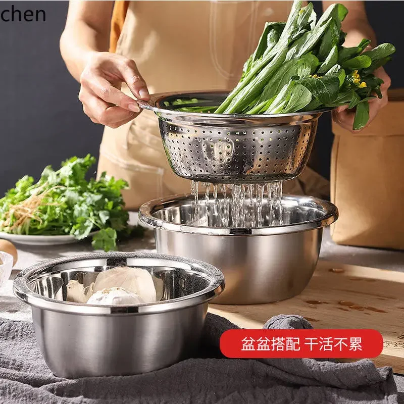 A8 stainless steel basin for home kitchen egg basin drain basket non-magnetic thickened large reverse edge european style basin
A8 stainless steel basin for home kitchen egg basin drain basket non-magnetic thickened large reverse edge european style basin