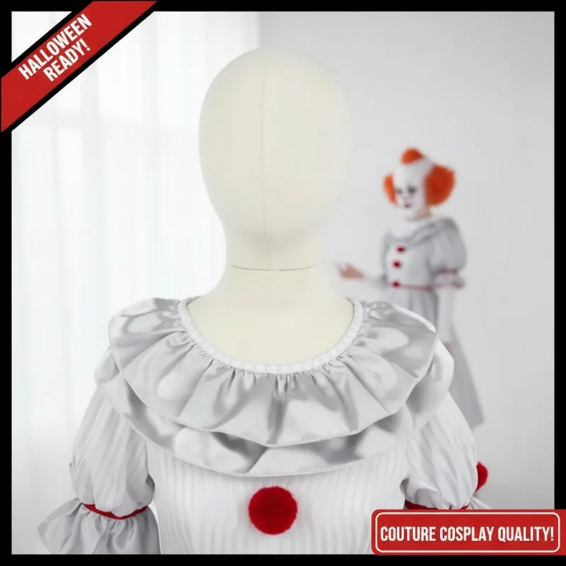 ☆YunCos Women's Pennywise Halloween Costume Dress Clown Cosplay Set for Performance☆
☆YunCos Women's Pennywise Halloween Costume Dress Clown Cosplay Set for Performance☆
