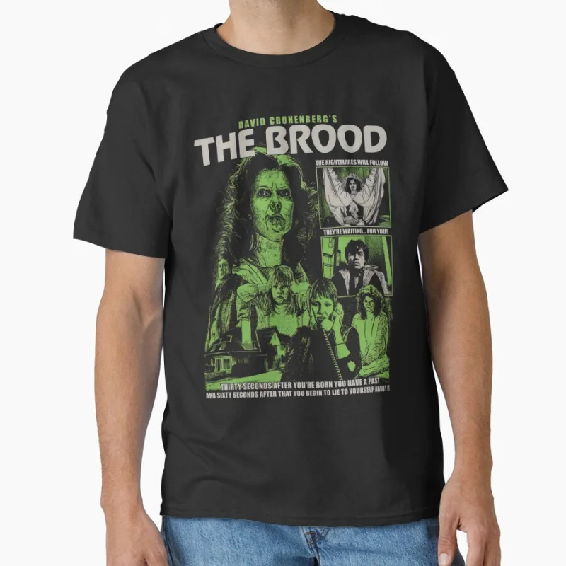 1129 The Brood Horror Movie Vintage Scary Halloween gift T shirt Large size Tops Retro Graphic Print Clothes 100% Cotton Tee
1129 The Brood Horror Movie Vintage Scary Halloween gift T shirt Large size Tops Retro Graphic Print Clothes 100% Cotton Tee