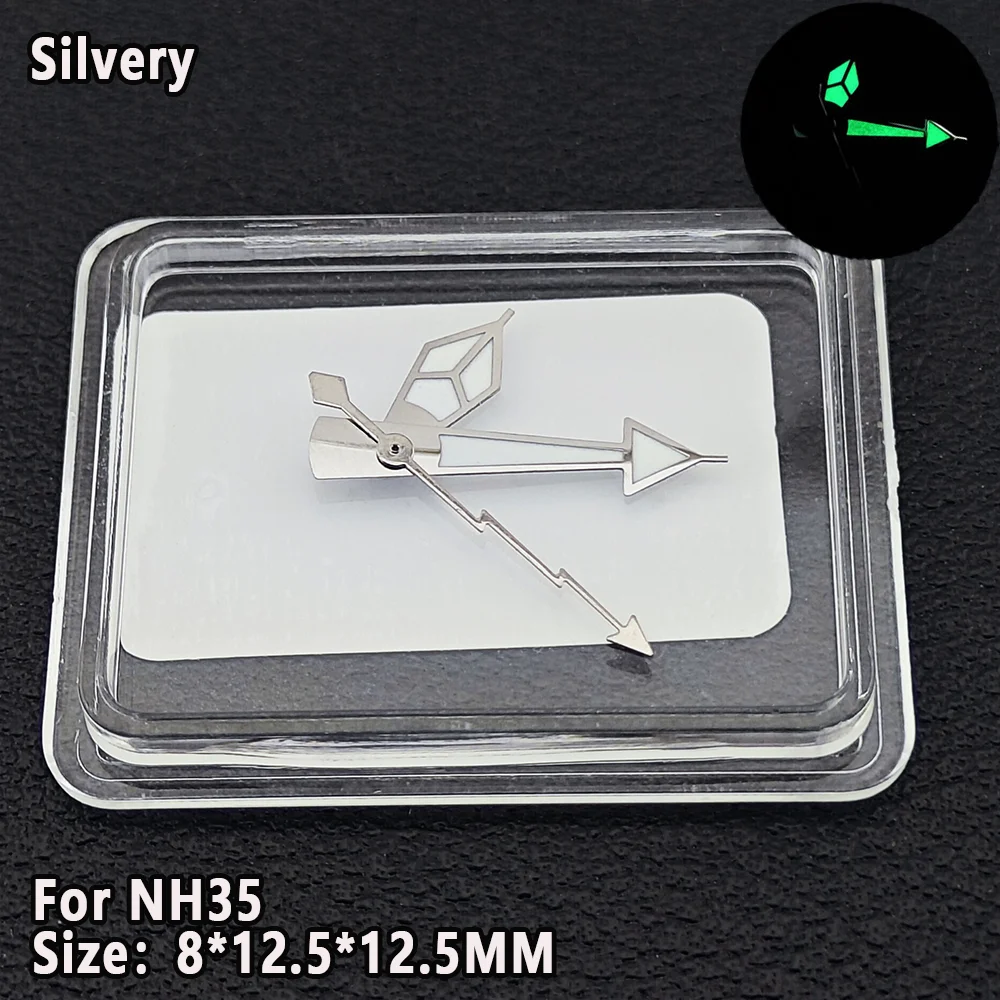 NH35 Watch Hands 28.5mm NH35 Watch Dials 8*12.5*12.5mm Watch Hands NH35 C3 Green Luminous Hands For NH35 Movement Accessories
NH35 Watch Hands 28.5mm NH35 Watch Dials 8*12.5*12.5mm Watch Hands NH35 C3 Green Luminous Hands For NH35 Movement Accessories
