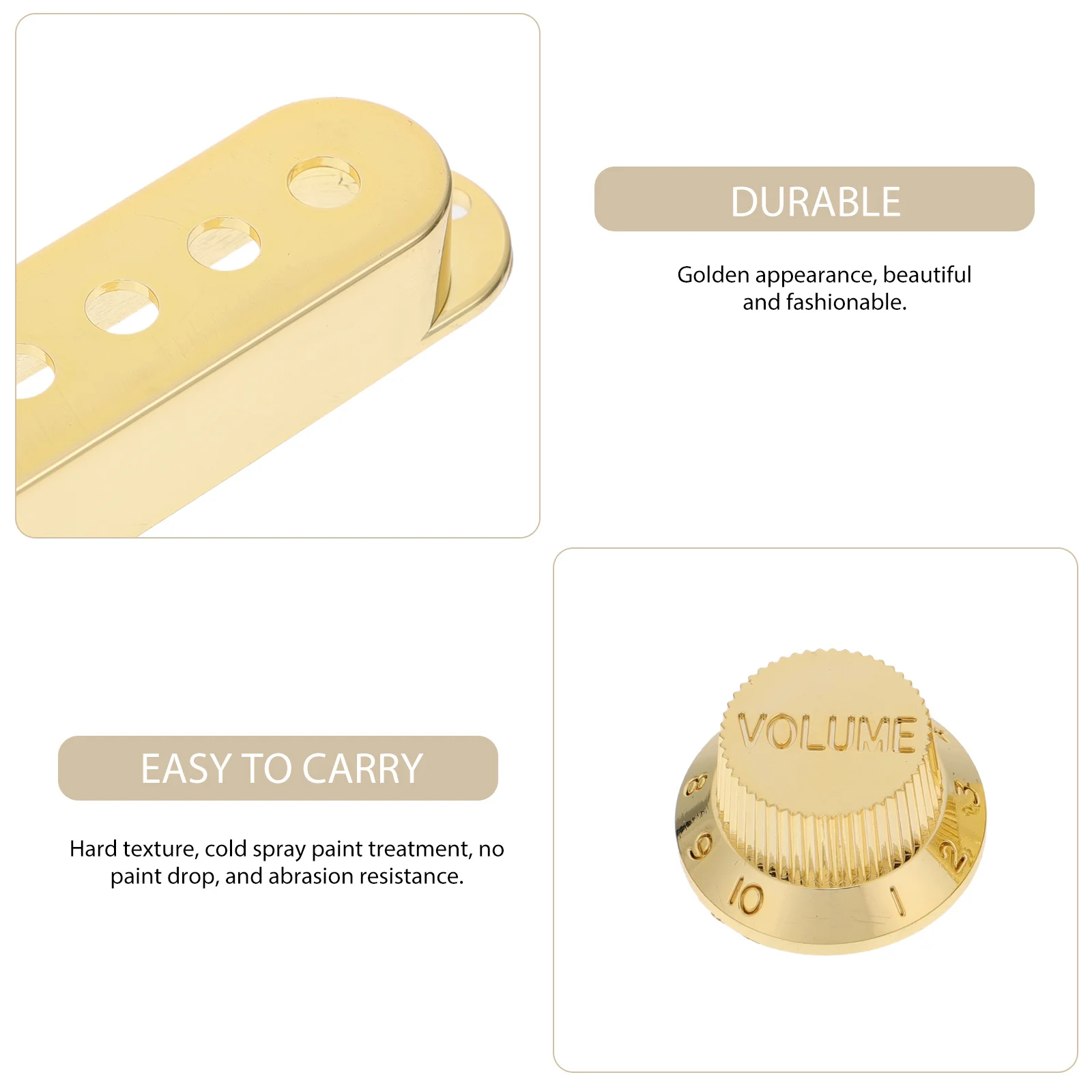 7 Pcs Bass Pickup Covers Premium Plastic Humbucker Golden Durable Protector Device
7 Pcs Bass Pickup Covers Premium Plastic Humbucker Golden Durable Protector Device