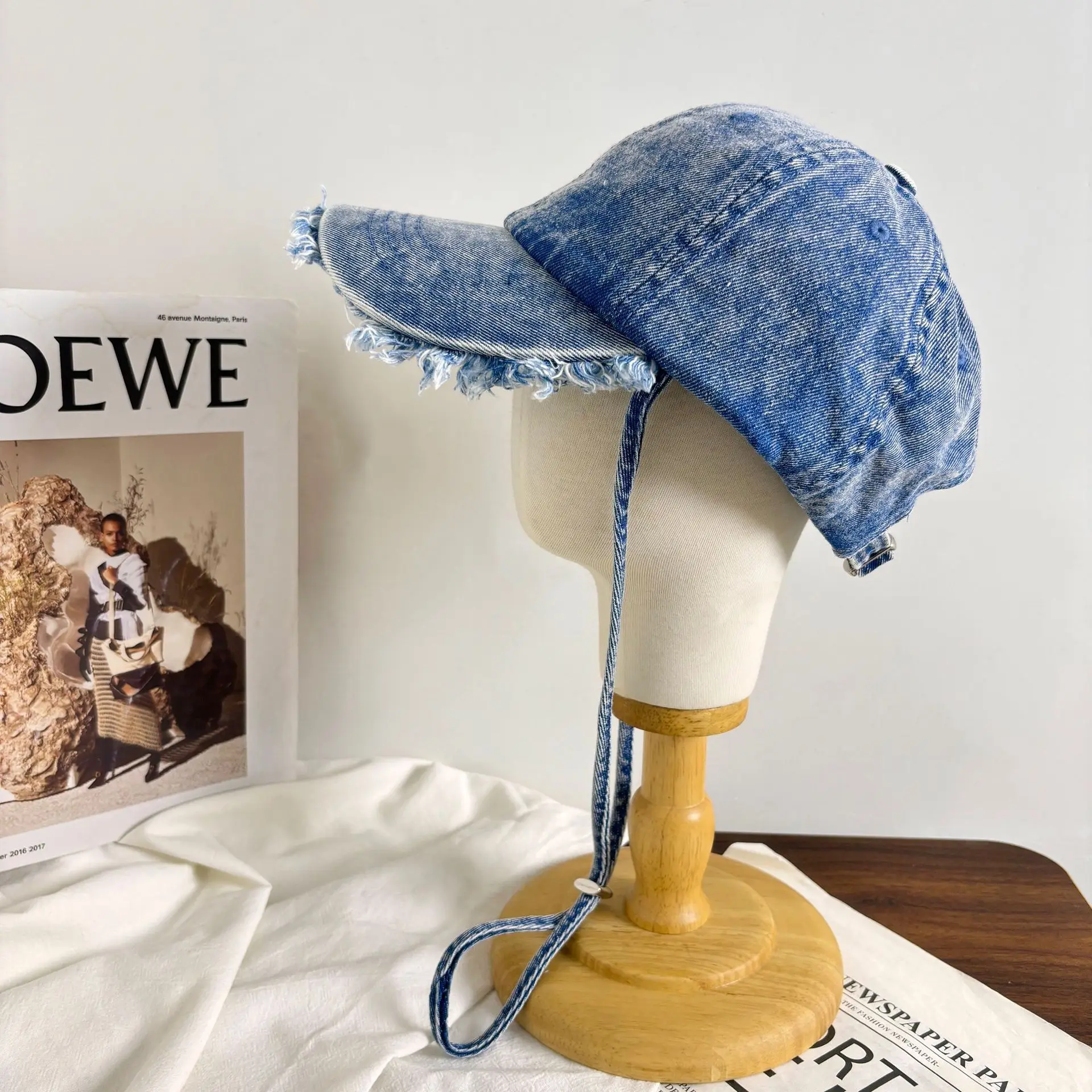 denim baseball cap lace-up cotton soft top women caps
denim baseball cap lace-up cotton soft top women caps