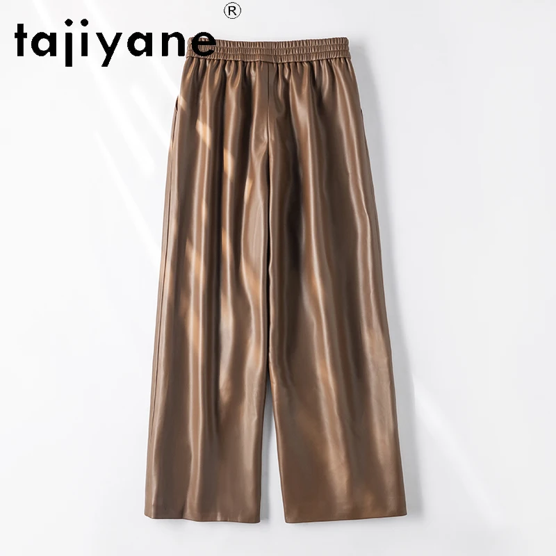 TAJIYANE Real Sheepskin Women Pants Elegant Fashion Genuine Leather Wide Leg Trousers 2025 Spring Womans Clothing Pantalones
TAJIYANE Real Sheepskin Women Pants Elegant Fashion Genuine Leather Wide Leg Trousers 2025 Spring Womans Clothing Pantalones