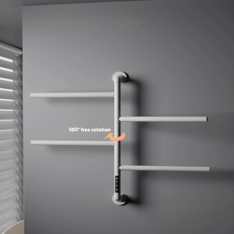 Stainless Steel Thermal Towel Rack Smart Carbon Fiber Heated Electric Rotating Cloth Holder Durable Waterproof Bathroom Hardware
Stainless Steel Thermal Towel Rack Smart Carbon Fiber Heated Electric Rotating Cloth Holder Durable Waterproof Bathroom Hardware