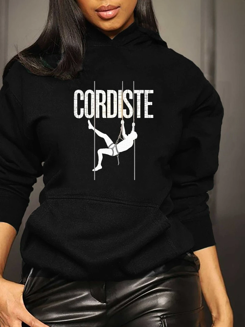 Women's Plus Size Hoodie - Heavyweight Hooded Sweatshirt with Cordiste Rap Graphic (cordiste Lettering), Sleeve , Front Pocket
Women's Plus Size Hoodie - Heavyweight Hooded Sweatshirt with Cordiste Rap Graphic (cordiste Lettering), Sleeve , Front Pocket
