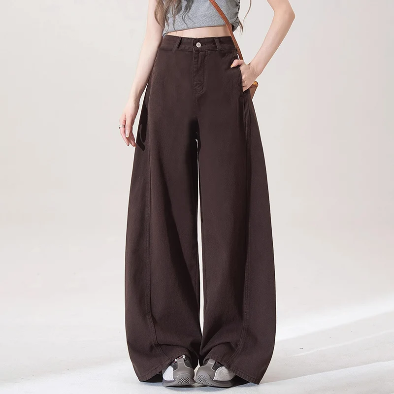High Waist Wide Leg Straight Leg Jeans Women's Spring Autumn New Style Harajuku Loose Fit Floor Length Denim Pants
High Waist Wide Leg Straight Leg Jeans Women's Spring Autumn New Style Harajuku Loose Fit Floor Length Denim Pants