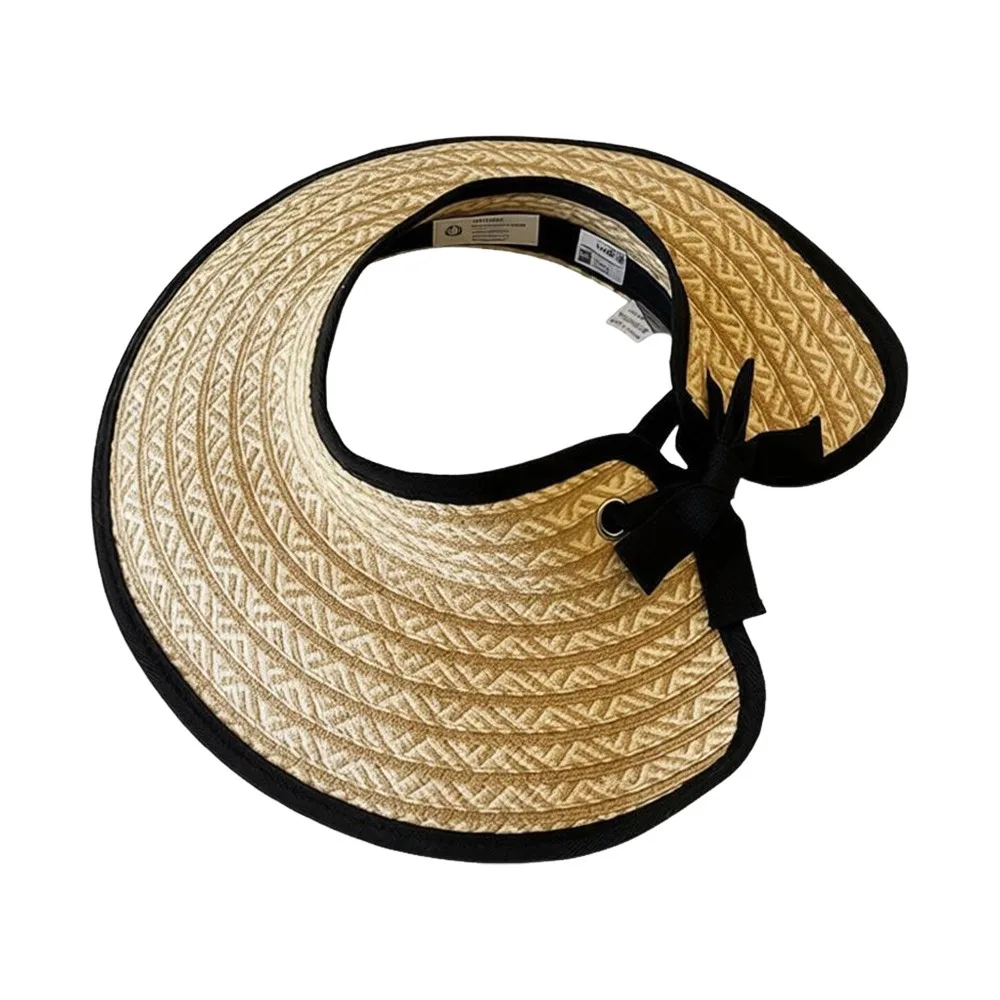 Trendy UV-Resistant Visor Straw Visor Hat Empty Top UV Protection Foldable Visor Hat Wide Brim Visor Summer Outdoor
Trendy UV-Resistant Visor Straw Visor Hat Empty Top UV Protection Foldable Visor Hat Wide Brim Visor Summer Outdoor