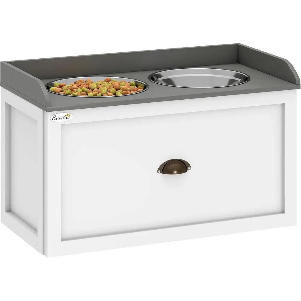 Elevated Dog Feeding Station with 21L Storage Capacity, Stainless Steel, Grey and White Options
Elevated Dog Feeding Station with 21L Storage Capacity, Stainless Steel, Grey and White Options
