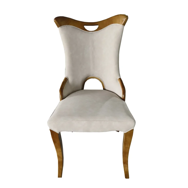 Solid wood dining chair European simple fashion creative home restaurant hotel private room table and chair leather backrest ful
Solid wood dining chair European simple fashion creative home restaurant hotel private room table and chair leather backrest ful