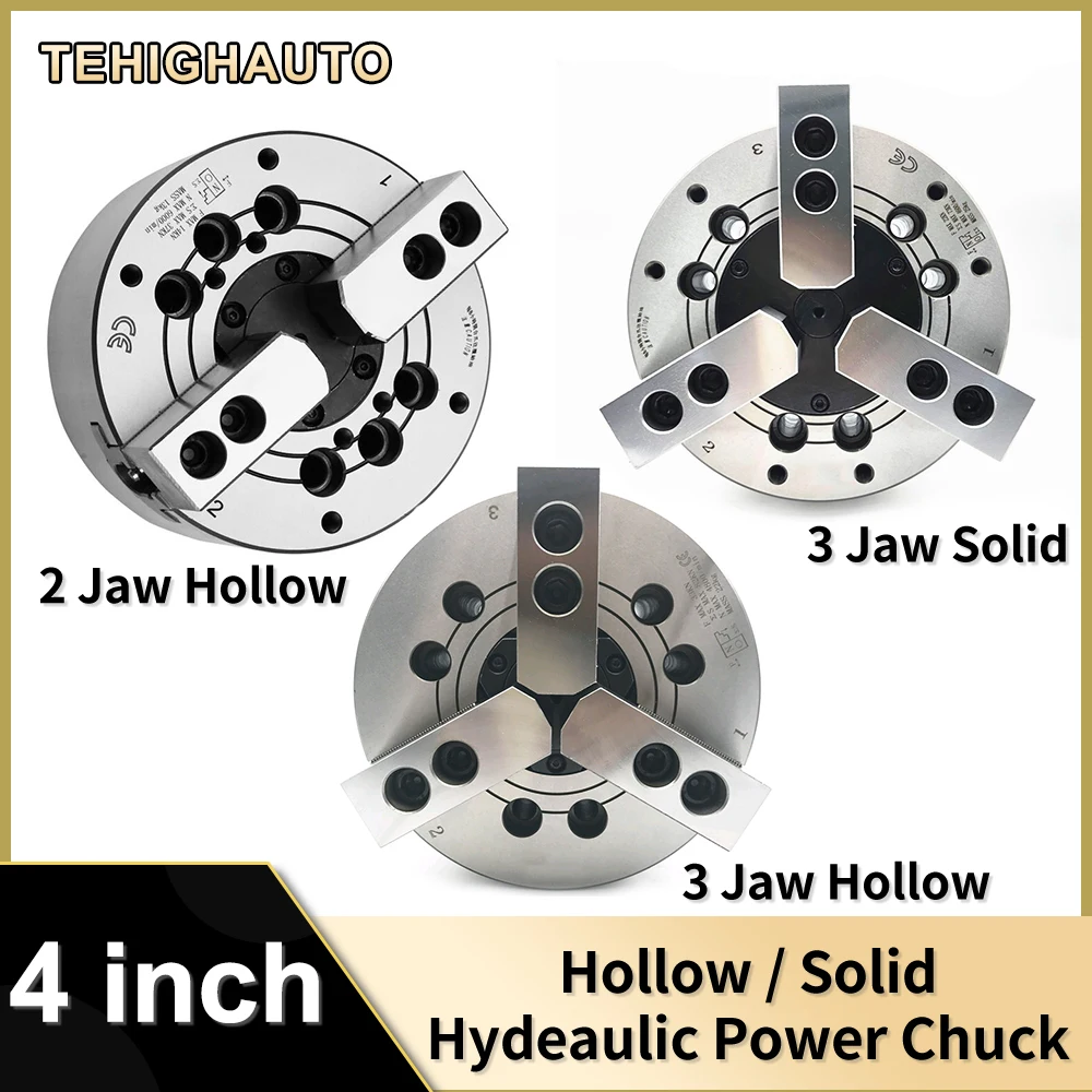 Hollow/solid Hydraulic Chuck 110Mm 4Inch Oil Power Chuck High Speed 4" 2/3Jaw for CNC Lathe Machining Center
Hollow/solid Hydraulic Chuck 110Mm 4Inch Oil Power Chuck High Speed 4" 2/3Jaw for CNC Lathe Machining Center