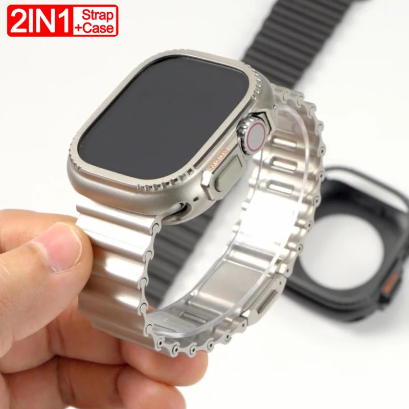 Металлический магнитный ремешок Ocean + чехол для Apple Watch Ultra 3 11 10 9 8 7 6 5 Se 4, защитный корпус для iWatch 42 мм, 44 мм, 45 мм, 46 мм, 49 мм
Металлический магнитный ремешок Ocean + чехол для Apple Watch Ultra 3 11 10 9 8 7 6 5 Se 4, защитный корпус для iWatch 42 мм, 44 мм, 45 мм, 46 мм, 49 мм